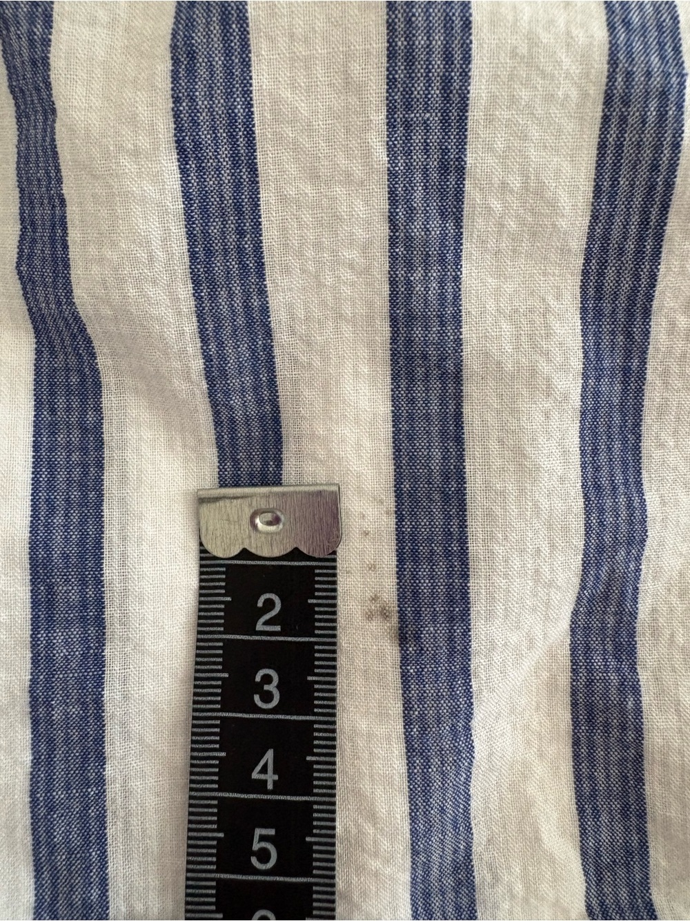 Everlane The Gauze Smock Square Neck Blue Striped Midi Dress Women’s Sz S - Picture 6 of 6
